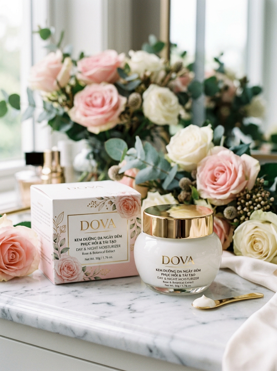 Kem dưỡng ẩm Dova – Phục hồi & Tái tạo Ngày/Đêm